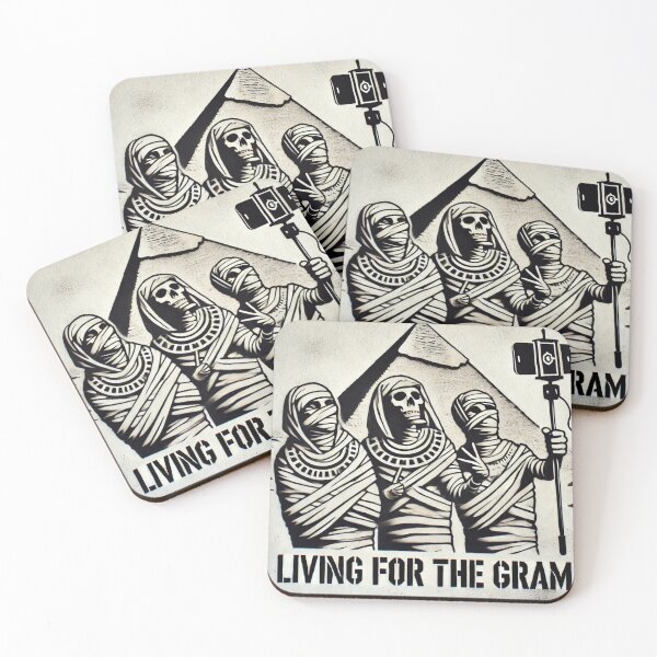 Item preview, Mummies Taking Selfies by the Pyramid designed and sold by Blink Art Studio.