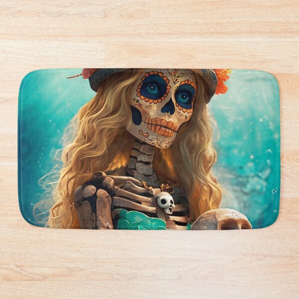 Item preview, Mermaid Skull Candy Girl designed and sold by artenvironments.