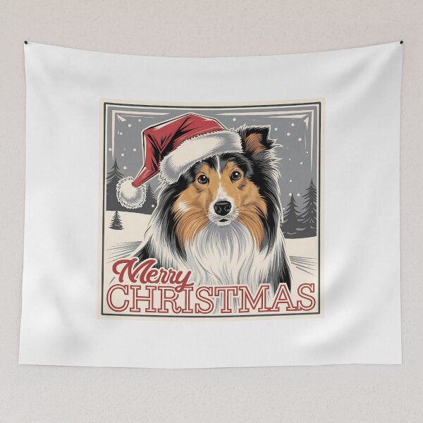 Item preview, Shetland Sheepdog Christmas, Happy Barkydays  designed and sold by FunnyShop4you.