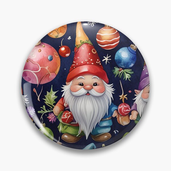 Item preview, Patrón festivo de gnomos y elfos navideños designed and sold by gjsart.