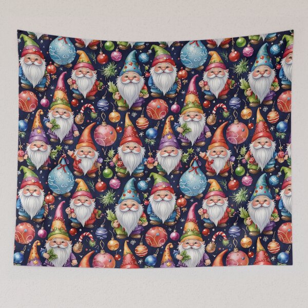 Item preview, Festive Christmas Gnome & Elf Pattern designed and sold by gjsart.