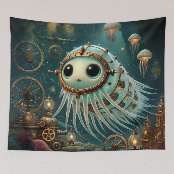 Item preview, Steampunk Giant Siphonophore designed and sold by Sillytoe.