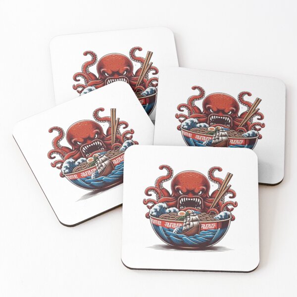 Item preview, Grumpy Kraken Eating Ramen Essential T-Shirt designed and sold by inkfluenceart.