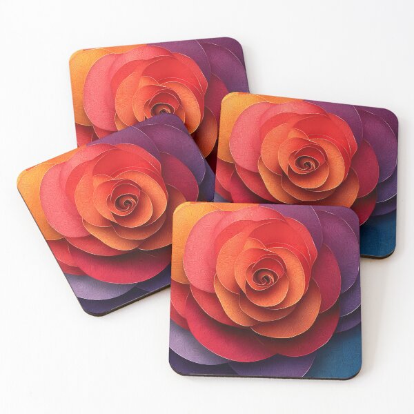 Item preview, Abstract Multicolored Flower of Overlapping Circles designed and sold by KrisArtZone.