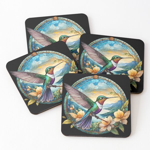 Item preview, Colibrí de vidrieras designed and sold by J A Flanagan.