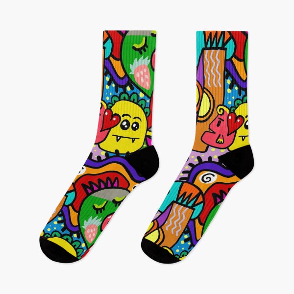 Item preview, Crazy hand-drawn color doodle designed and sold by VandArts.