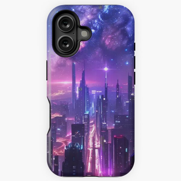 The Noir Skyline - Cyberpunk iPhone Tough Case