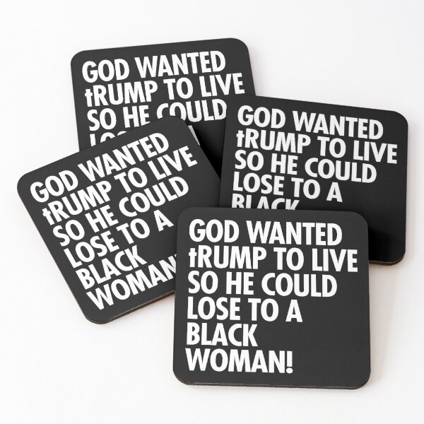 Item preview, God wanted trump to live so he could lose to a black woman designed and sold by Thelittlelord.