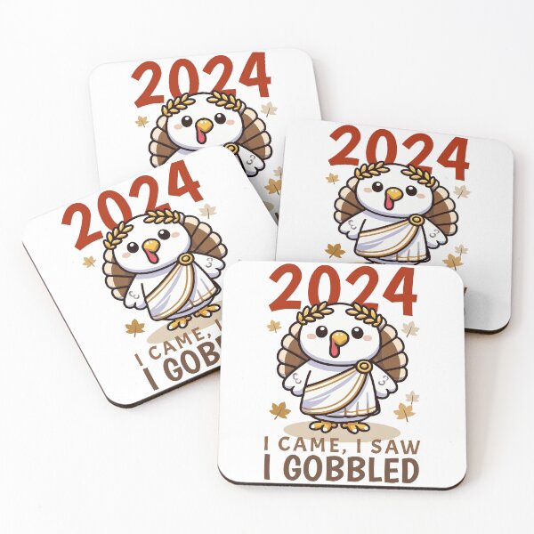 Item preview, Funny Thanksgiving 2024 - I Came, I Saw, I Gobbled Turkey designed and sold by QuirkPrint.
