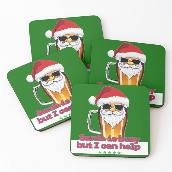 Item preview, Glass of bear as undercover Santa Claus      designed and sold by Atarac.