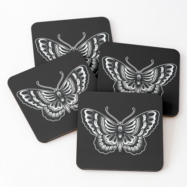 Item preview, Black Butterfly Traditional Tattoo  designed and sold by SevenRelics.