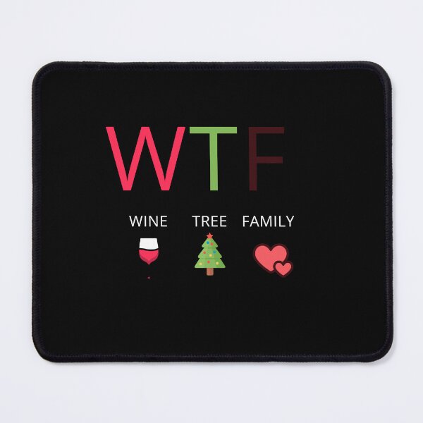 Item preview, Funny Christmas Shirt, WTF Wine Tree Family Christmas TShirt designed and sold by SMARTKIT DESIGNAGENCY.