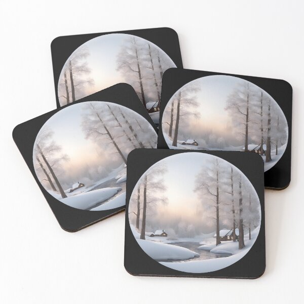 Item preview, Winter Scenery, Forest Stream designed and sold by Aquillashop.
