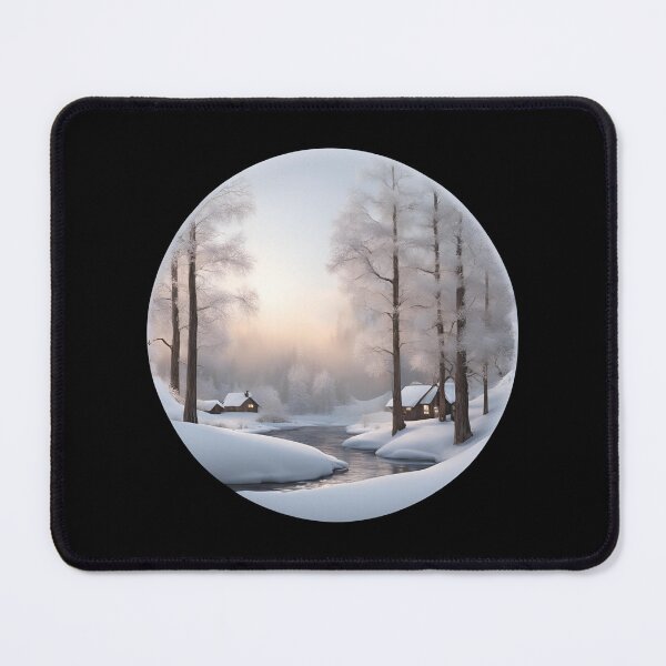 Item preview, Winter Scenery, Forest Stream designed and sold by Aquillashop.