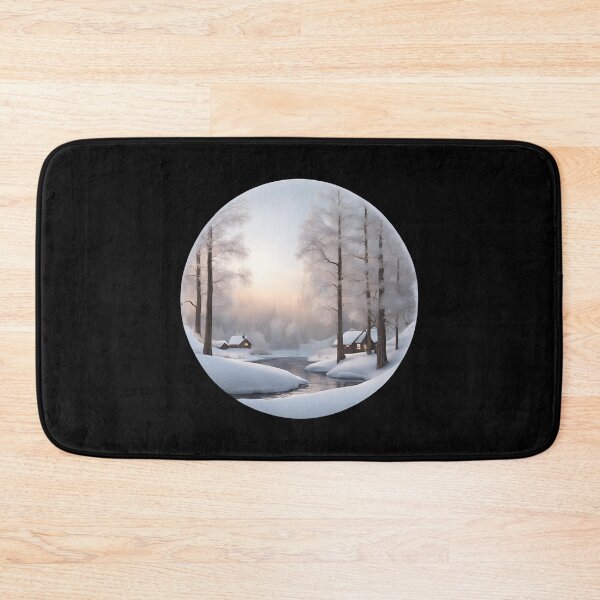 Item preview, Winter Scenery, Forest Stream designed and sold by Aquillashop.