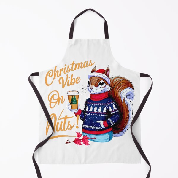 Item preview, "Festive Squirrel in Winter Sweater with Holiday Latte – Cozy Christmas Vibes" designed and sold by ARTReMi.