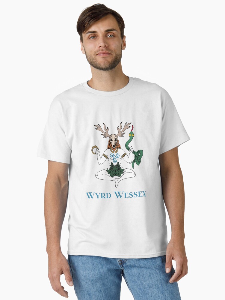 Thumbnail 1 of 7, Classic T-Shirt, Cernunnos Wyrd Wessex designed and sold by saxonforageruk.