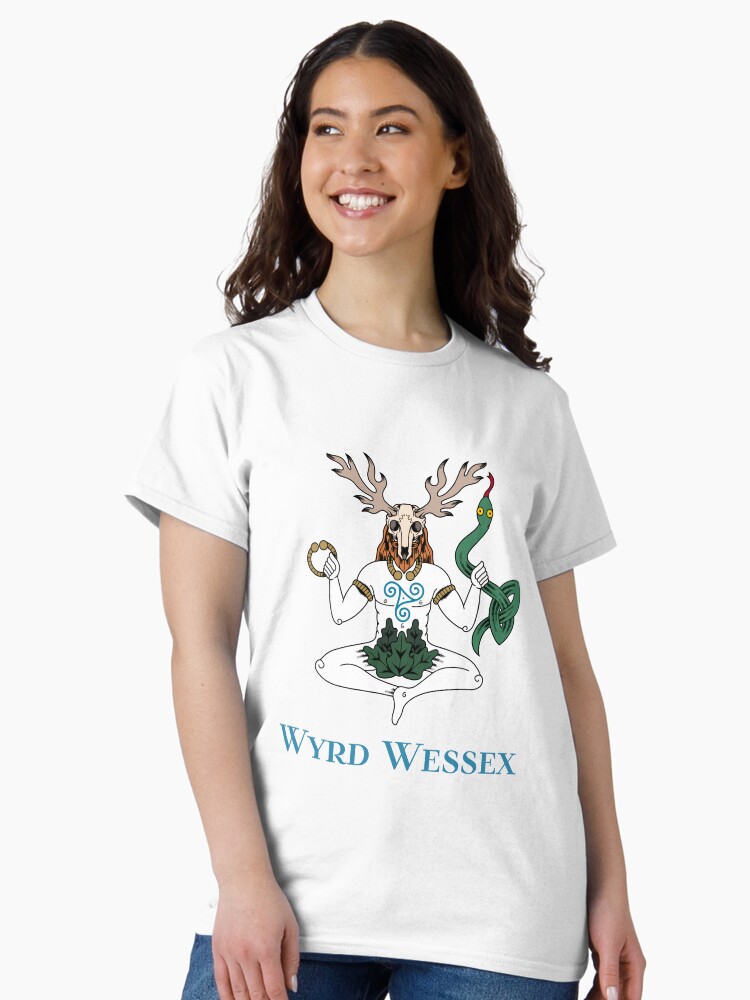 Thumbnail 2 of 7, Classic T-Shirt, Cernunnos Wyrd Wessex designed and sold by saxonforageruk.