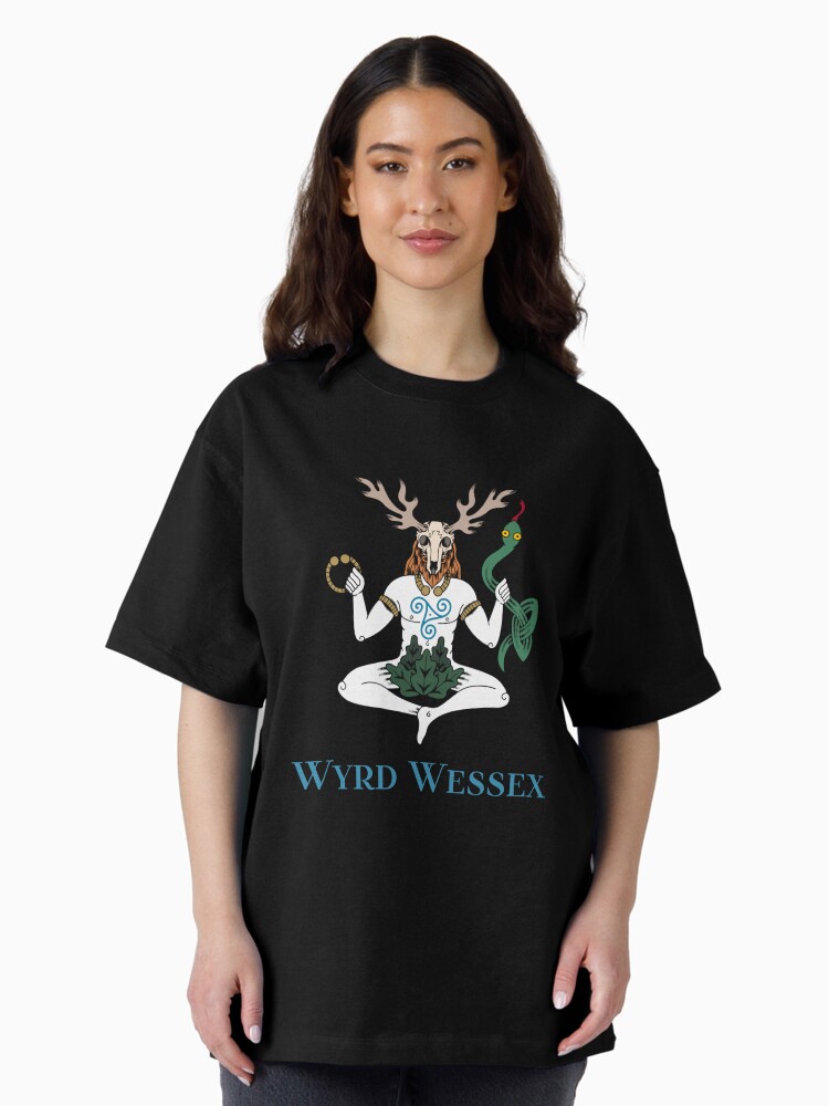 Thumbnail 2 of 7, Oversized T-Shirt, Cernunnos Wyrd Wessex designed and sold by saxonforageruk.