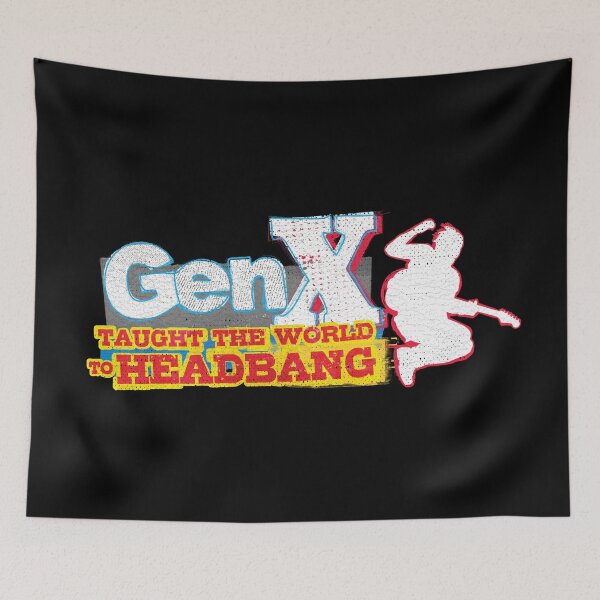 Item preview, GenX Taught the world to headbang designed and sold by MEWSnSWAG.