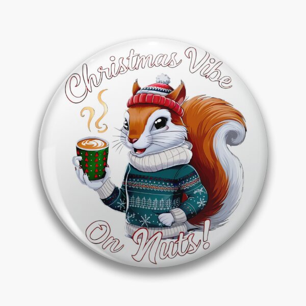 Item preview, Holiday Vibes: Cozy Squirrel with Christmas Latte designed and sold by ARTReMi.