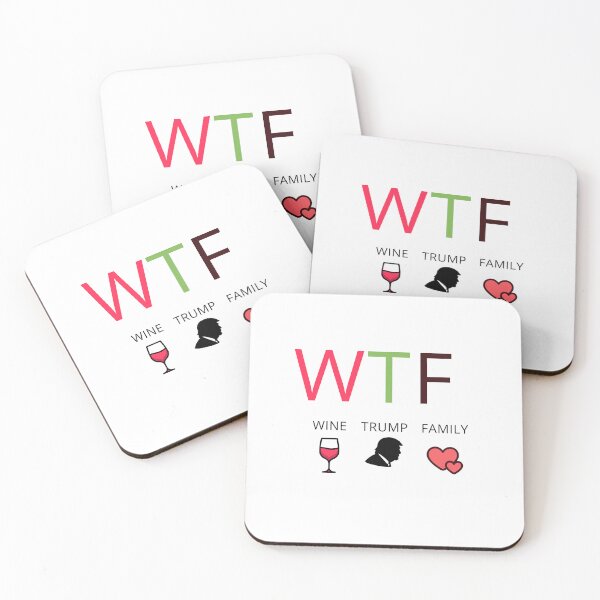 Item preview, Funny Christmas Shirt, WTF Wine Trump Family Christmas T-Shirt, Mens Funny Festive Shirt designed and sold by SMARTKIT  DESIGNAGENCY.