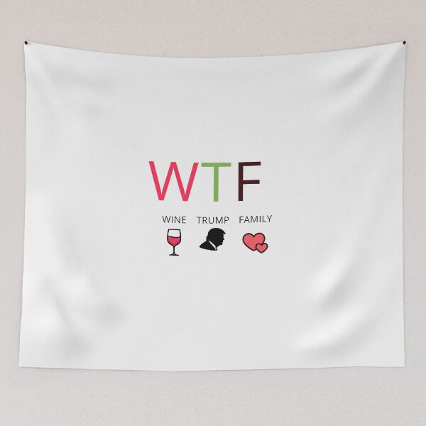 Item preview, Funny Christmas Shirt, WTF Wine Trump Family Christmas T-Shirt, Mens Funny Festive Shirt designed and sold by SMARTKIT  DESIGNAGENCY.