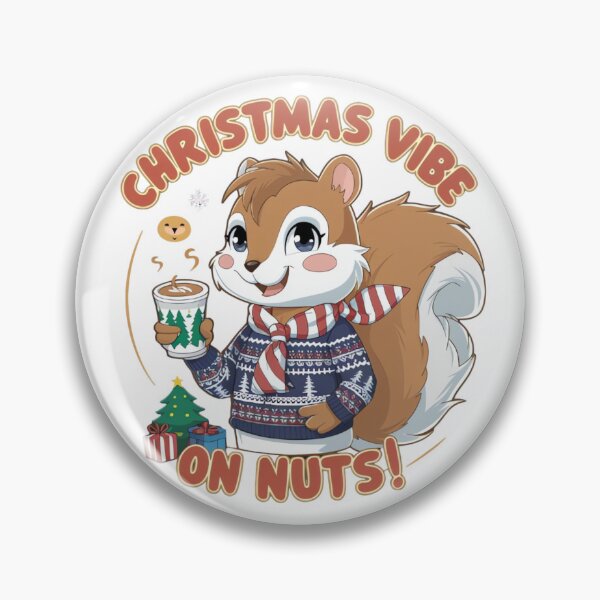 Item preview, Winter Chic Squirrel: Festive Latte & Cozy Sweater Vibes designed and sold by ARTReMi.