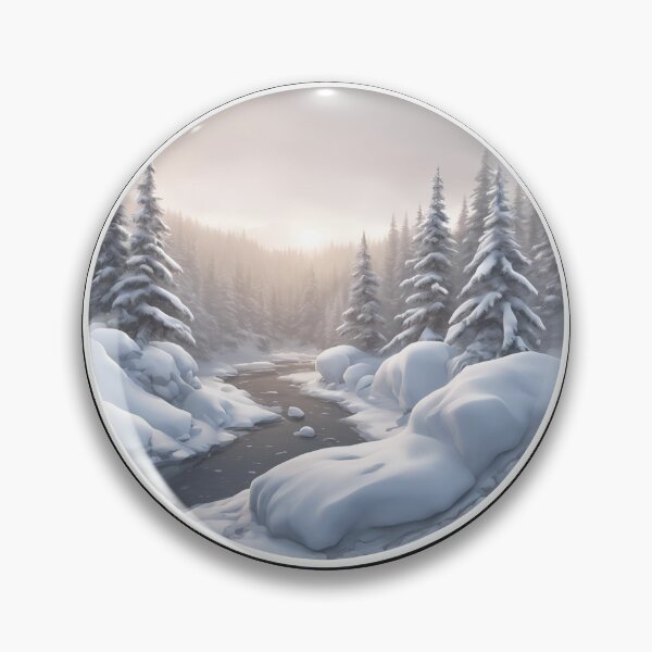 Item preview, Rushing Stream in the Forest designed and sold by Aquillashop.