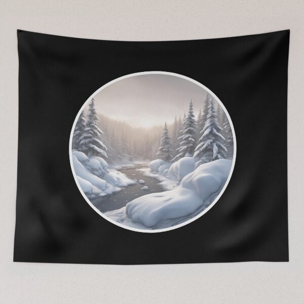 Item preview, Rushing Stream in the Forest designed and sold by Aquillashop.
