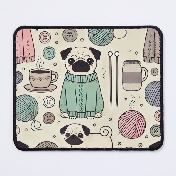 Item preview, knitting themed designed and sold by TEEJAMBOREE.