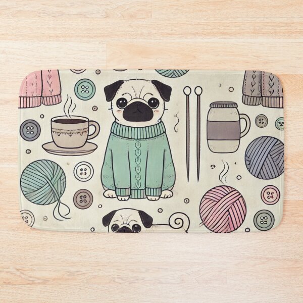 Item preview, knitting themed designed and sold by TEEJAMBOREE.