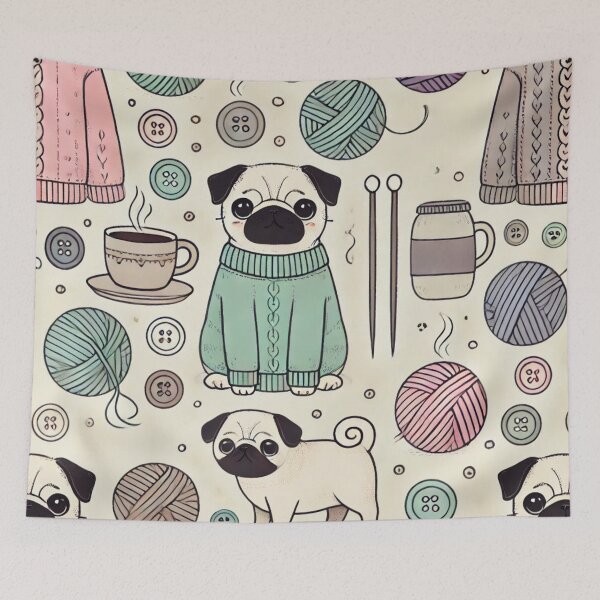Item preview, knitting themed designed and sold by TEEJAMBOREE.