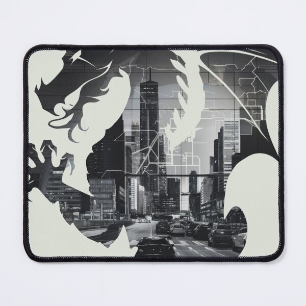 Item preview, Metropolitan Dragon Silhouette with Skyscraper Backdrop designed and sold by PragmaticP.