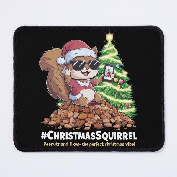 Item preview, Squirrel Influencer: Festive Selfie with Sunglasses and Santa Hat designed and sold by ARTReMi.