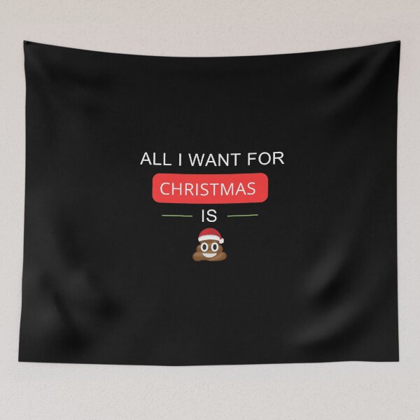 Item preview, All I want for Christmas is a poo designed and sold by SMARTKIT  DESIGNAGENCY.