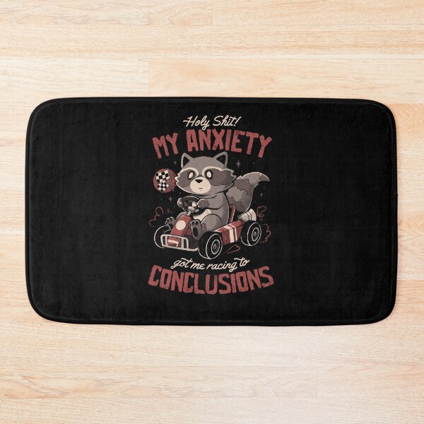 Item preview, Racing to Conclusions - Funny Creepy Cute Sarcasm Anxiety Raccoon Gift designed and sold by EduEly.