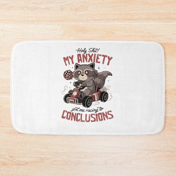 Item preview, Racing to Conclusions - Funny Creepy Cute Sarcasm Anxiety Raccoon Gift designed and sold by EduEly.