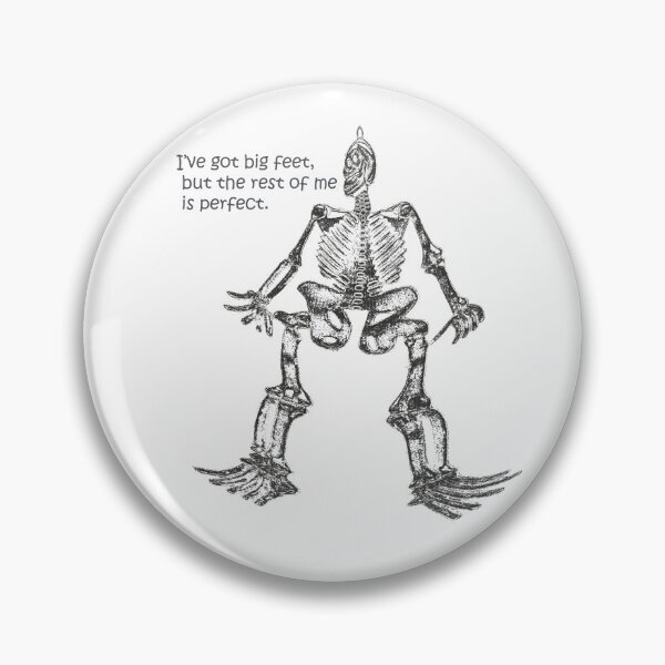 Item preview, cartoon skeleton with big feet and bubble text designed and sold by MJH-Photo.