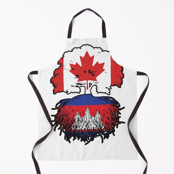 Item preview, Cambodia Cambodian Canadian Canada Tree Roots Flag designed and sold by FlagX.