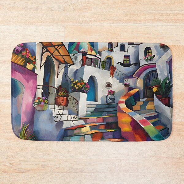 Item preview, Mediterranean Town designed and sold by ai-art-byPietro.
