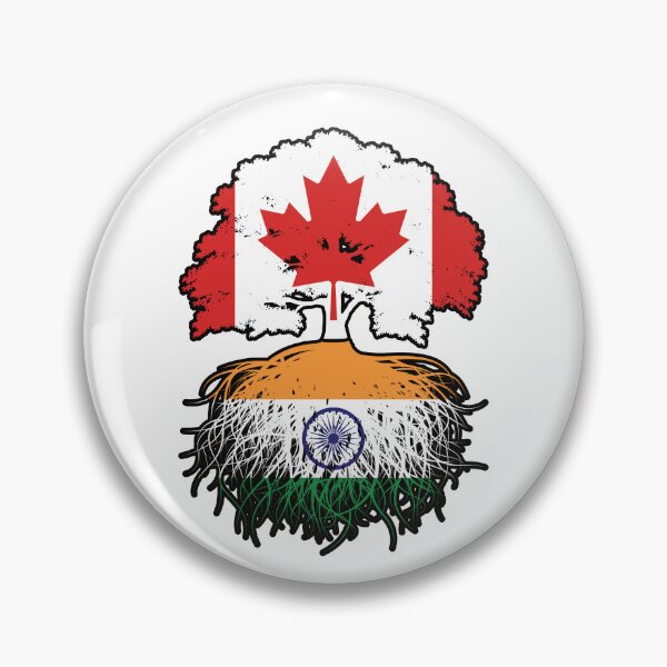 Item preview, India Indian Canadian Canada Tree Roots Flag designed and sold by FlagX.
