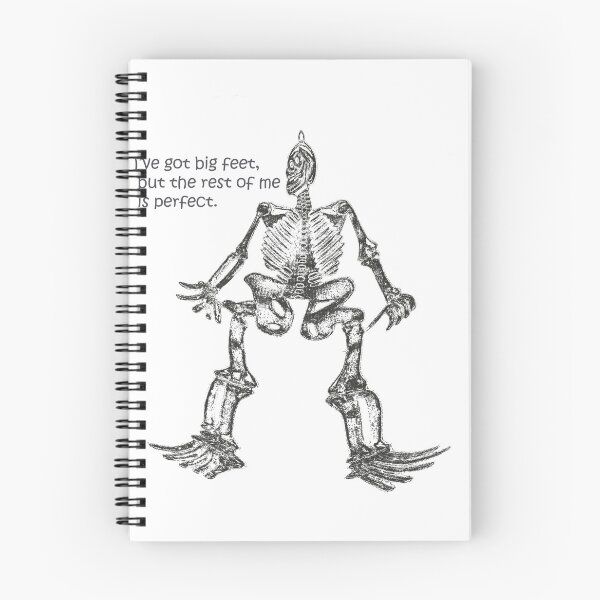 Item preview, cartoon skeleton with big feet and bubble text designed and sold by MJH-Photo.