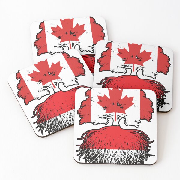 Item preview, Indonesia Indonesian Canadian Canada Tree Roots Flag designed and sold by FlagX.