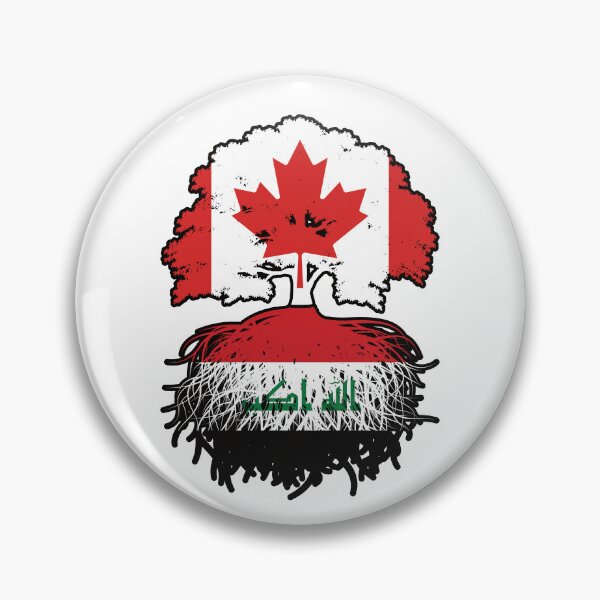 Item preview, Iraq Iraqi Canadian Canada Tree Roots Flag designed and sold by FlagX.