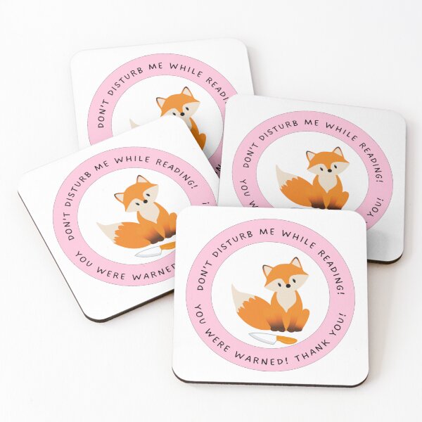 Item preview, Cute Fox Warning Don't Disturb the Reader designed and sold by Nyxander's Bookish Catalogue.