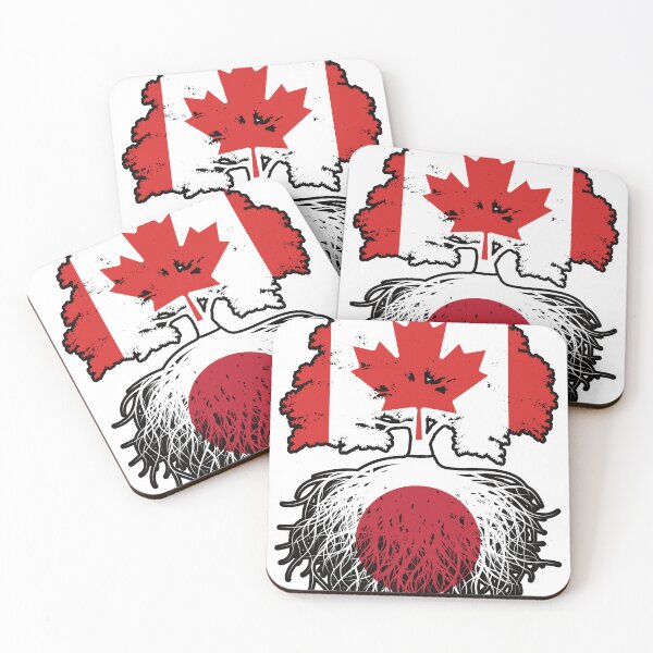 Item preview, Japan Japanese Canadian Canada Tree Roots Flag designed and sold by FlagX.