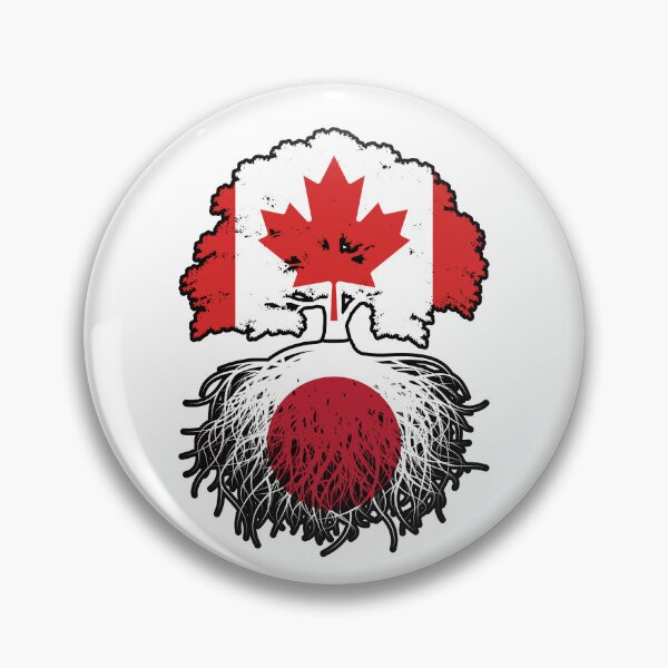 Item preview, Japan Japanese Canadian Canada Tree Roots Flag designed and sold by FlagX.