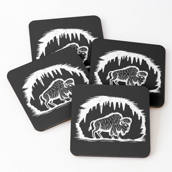 Item preview, Cave Art Bison - Neanderthal Art in Ice Age (Archaeology Paleontology Profession) Distressed designed and sold by CottonGarb.