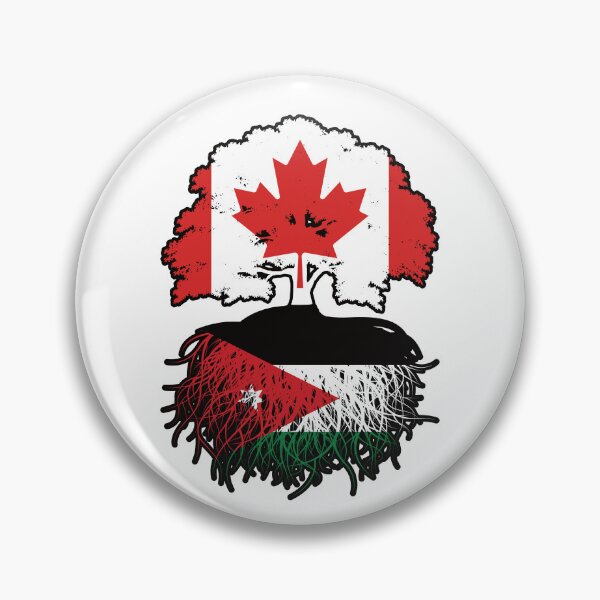 Item preview, Jordan Jordanian Canadian Canada Tree Roots Flag designed and sold by FlagX.